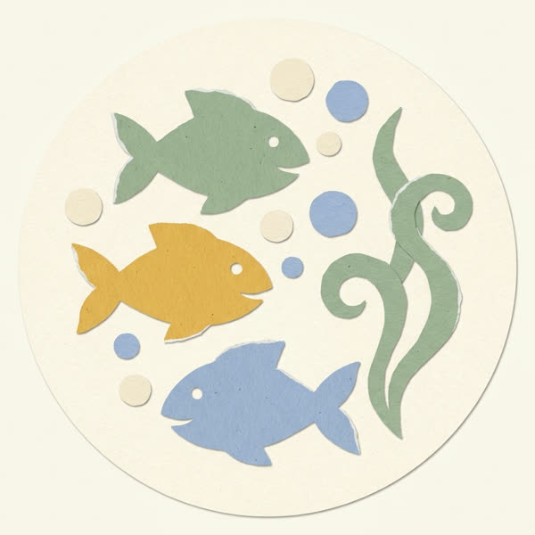 Emblema da Sala dos Peixinhos: um cardume de peixinhos